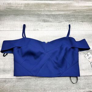 Laundry by Shelli Segal cropped off the shoulder blouse NWT